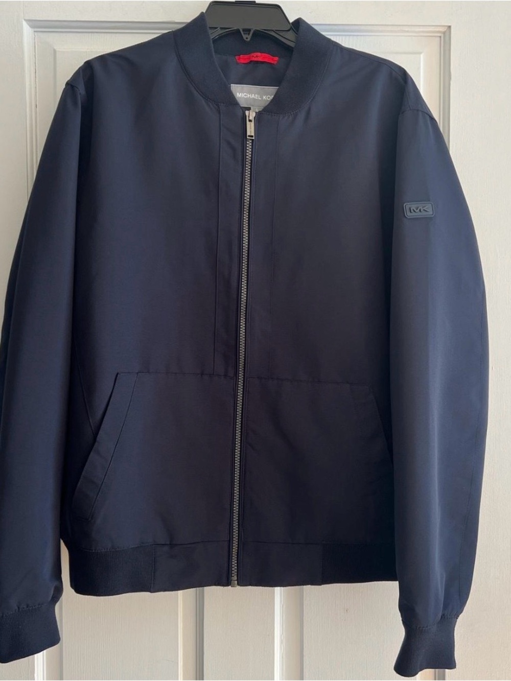 Michael Kors Dark Navy Bomber Jacket / size: L mens